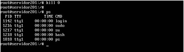 Comando kill · Codigos Ubuntu Server